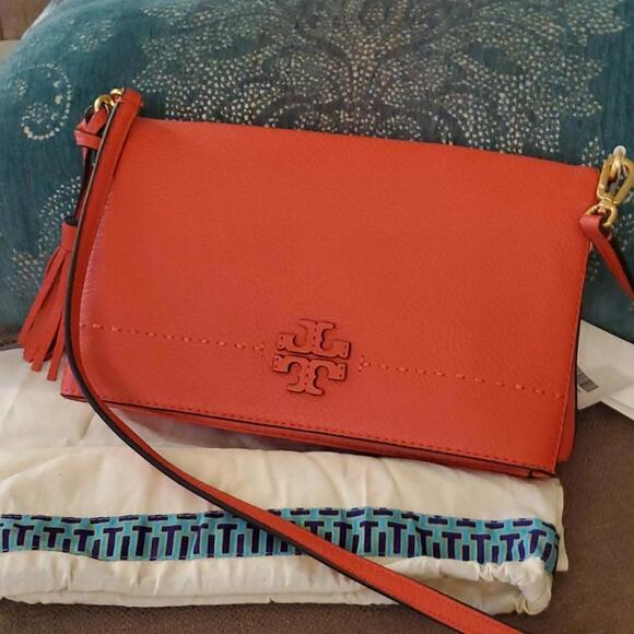 Tory Burch MCGRAW foldover crossbody - Picture 1 of 7